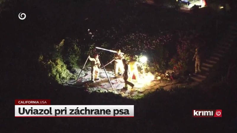 Uviazol pri záchrane psa
