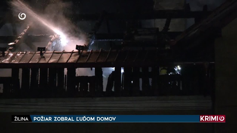 POŽIAR ZOBRAL ĽUĎOM DOMOV