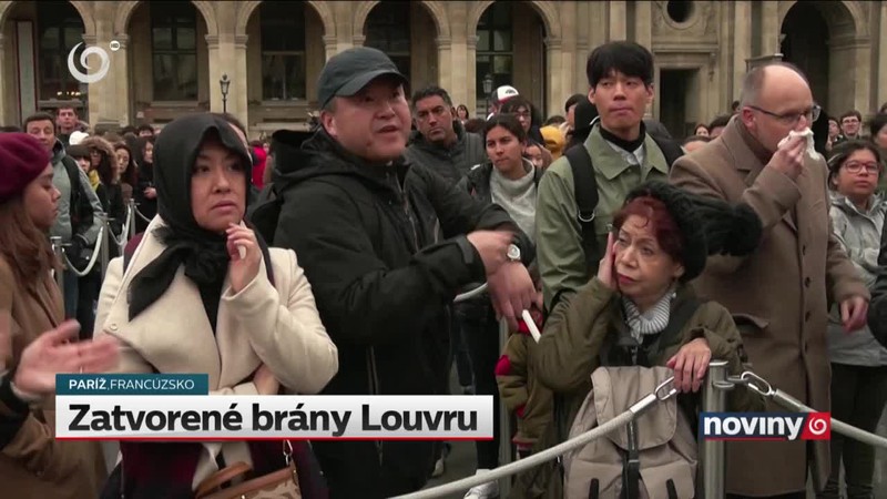 Zatvorené brány Louvru