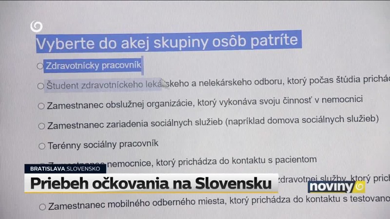 Priebeh očkovania na Slovensku