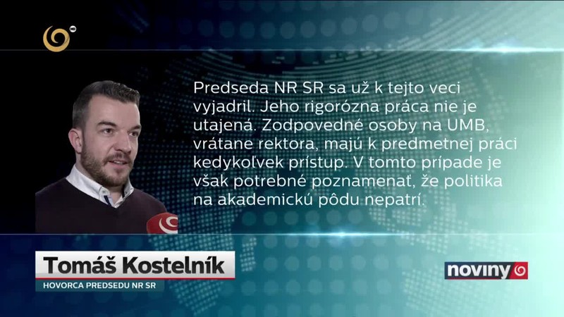 Danko reagoval na výzvu rektora UMB