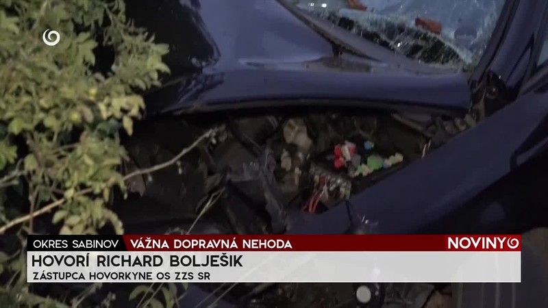VÁŽNA DOPRAVNÁ NEHODA