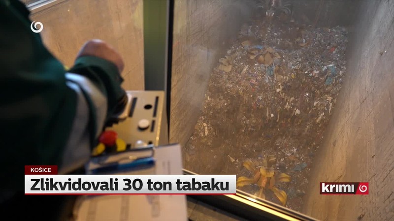 Zlikvidovali 30 ton tabaku