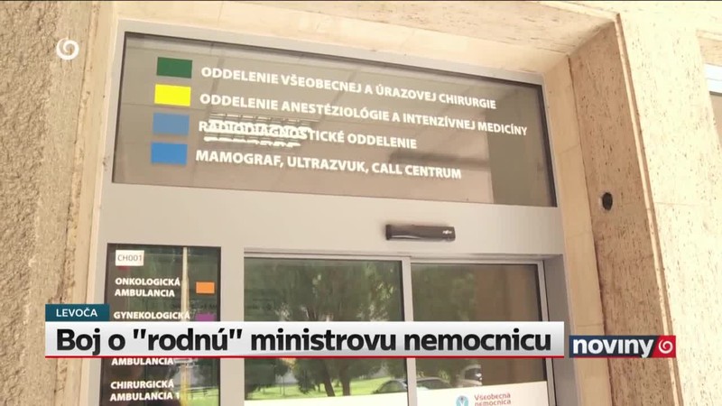 Boj o "rodnú" ministrovu nemocnicu