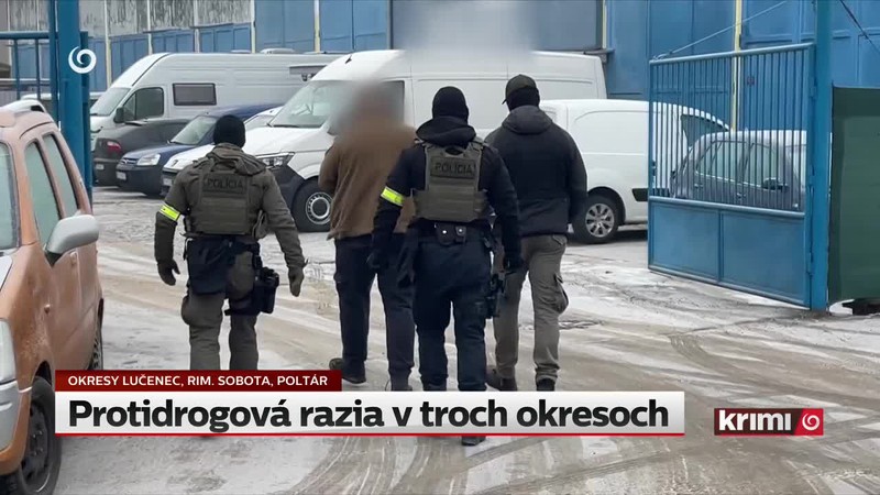 Protidrogová razia v troch okresoch