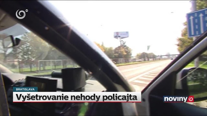 Vyšetrovanie nehody policajta
