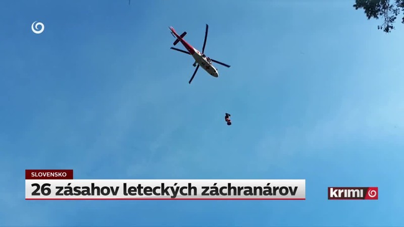 26 zásahov leteckých záchranárov