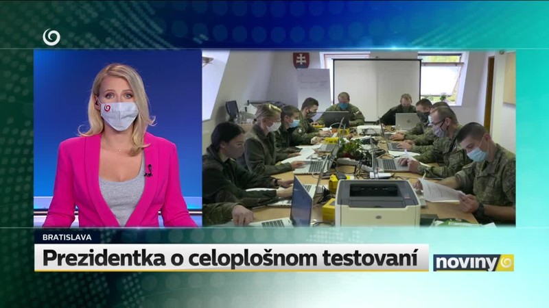 Prezidentka o celoplošnom testovaní