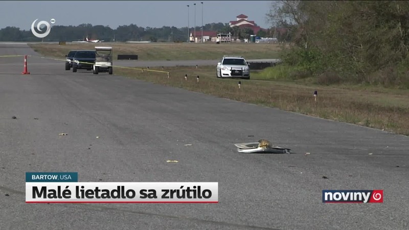 Malé lietadlo sa zrútilo
