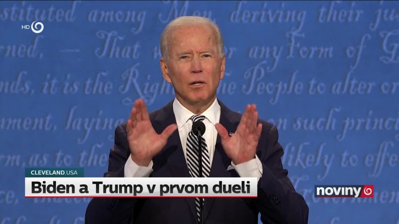 Biden a Trump v prvom dueli