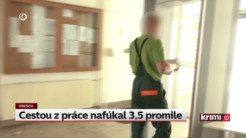 Cestou z práce nafúkal 3,5 promile