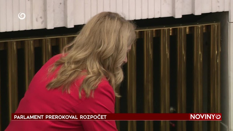 PARLAMENT PREROKOVAL ROZPOČET