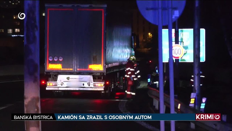 KAMIÓN SA ZRAZIL S OSOBNÝM AUTOM