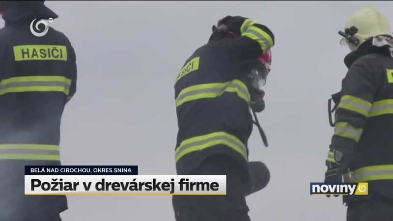 Požiar v drevárskej firme