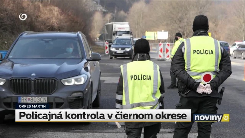 Policajná kontrola v čiernom okrese