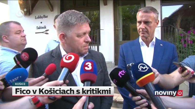 Fico v Košiciach s kritikmi