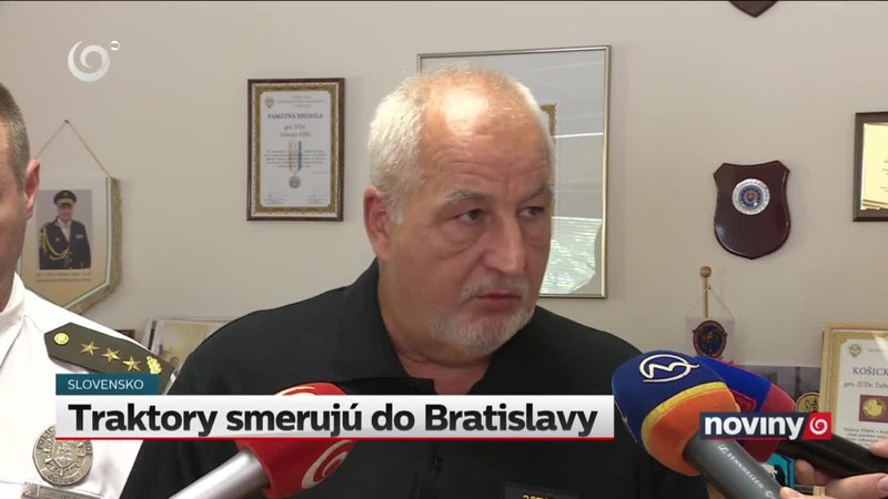 Traktory smerujú do Bratislavy