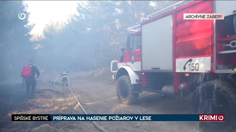 PRÍPRAVA NA HASENIE POŽIAROV V LESE