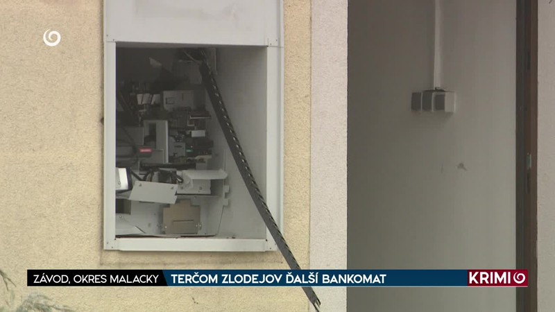 TERČOM ZLODEJOV ĎALŠÍ BANKOMAT