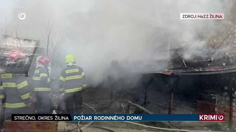 POŽIAR RODINNÉHO DOMU