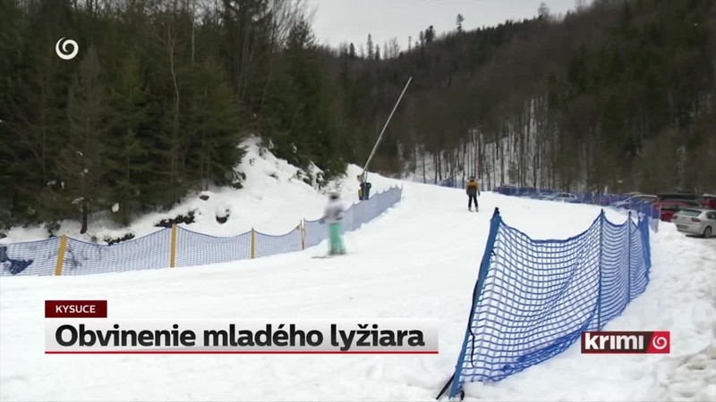 Obvinenie mladého lyžiara