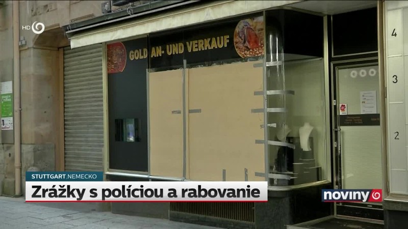 Zrážky s políciou a rabovanie