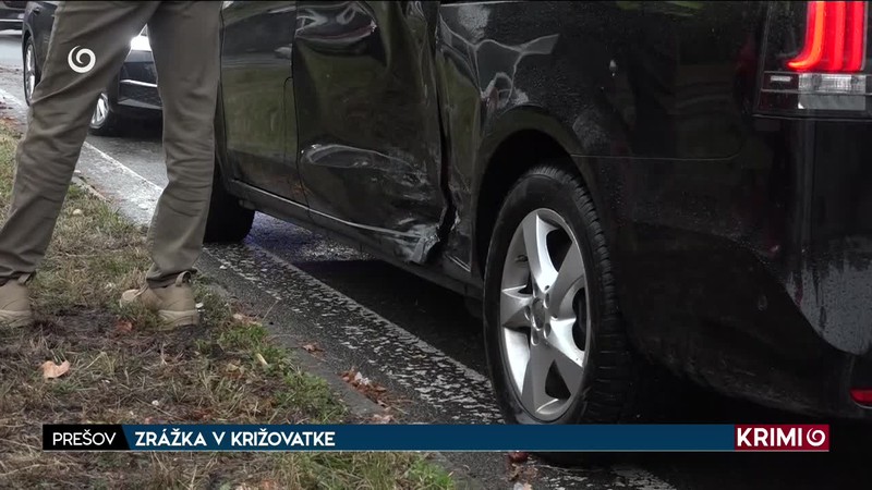 ZRÁŽKA V KRIŽOVATKE