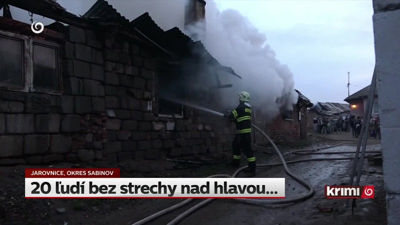20 ľudí bez strechy nad hlavou...