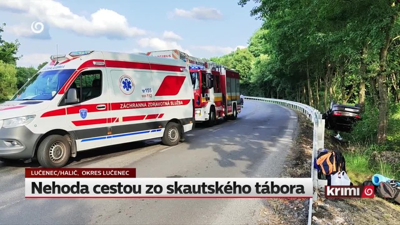 Nehoda cestou zo skautského tábora