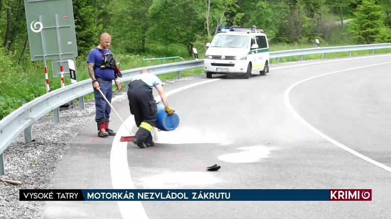 MOTORKÁR NEZVLÁDOL ZÁKRUTU