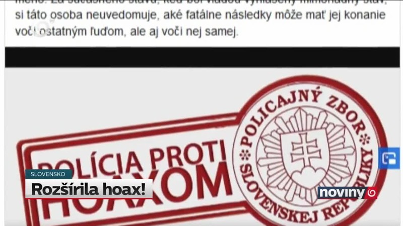 Rozšírila hoax!