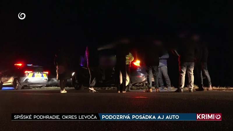 PODOZRIVÁ POSÁDKA AJ AUTO