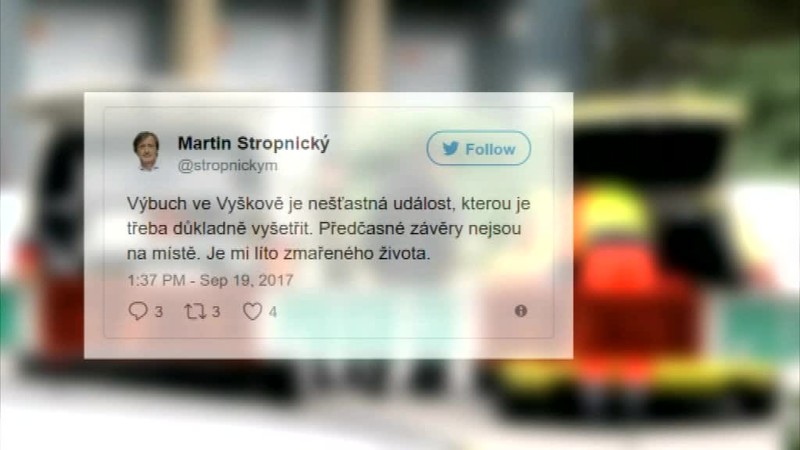 Výbuch otriasol armádnymi priestormi vo Vyškove, jeden mŕtvy