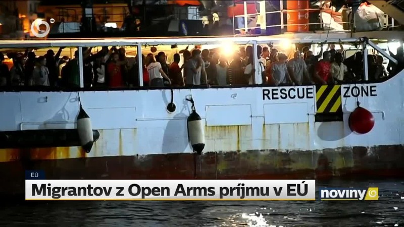 Migrantov z Open Arms príjmu v EÚ