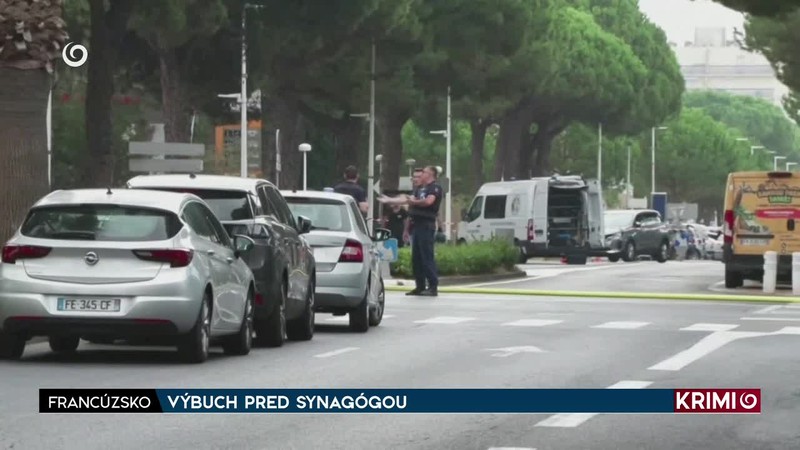 VÝBUCH PRED SYNAGÓGOU
