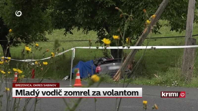 Mladý vodič zomrel za volantom