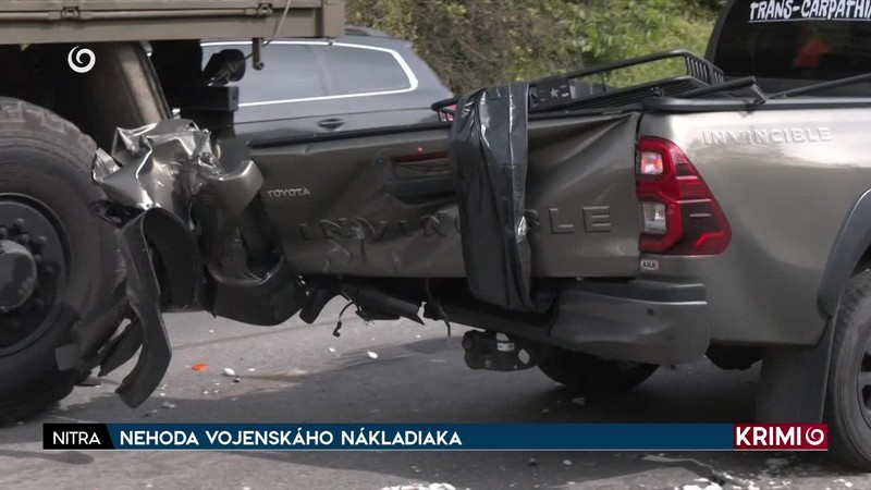NEHODA VOJENSKÉHO NÁKLADIAKA