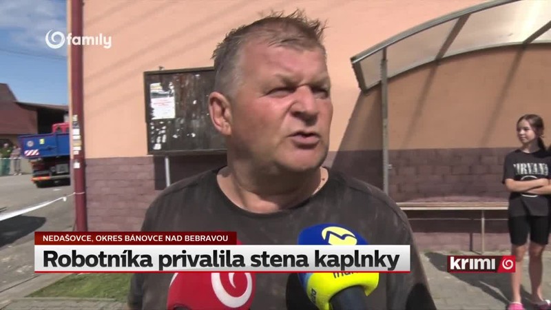 Robotníka privalila stena kaplnky