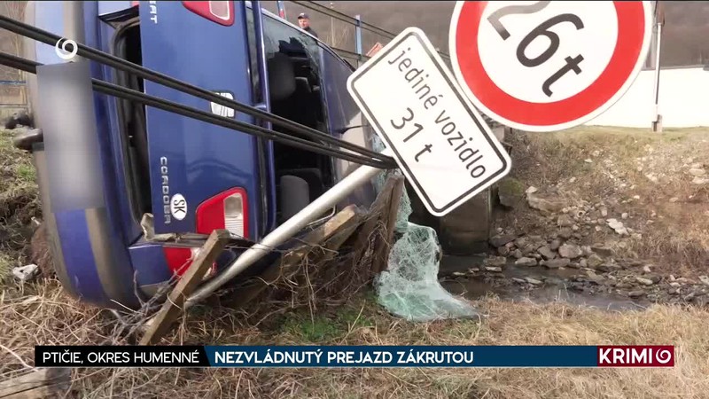 NEZVLÁDNUTÝ PREJAZD ZÁKRUTOU