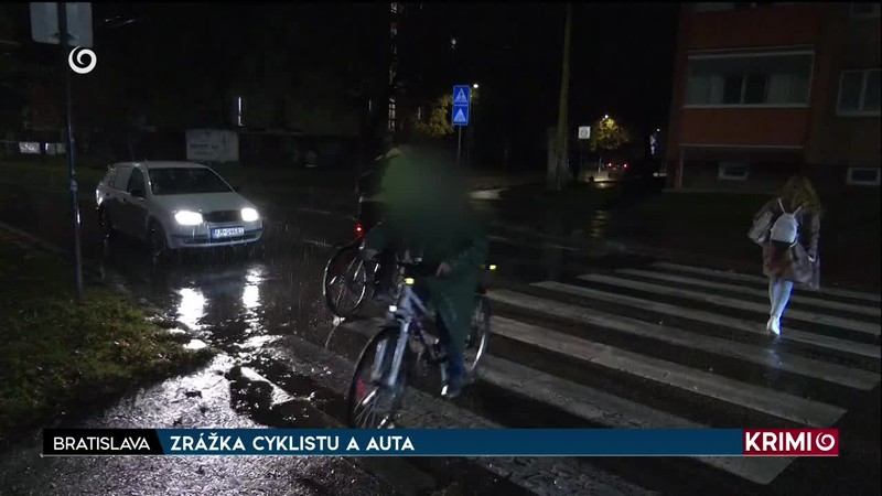 ZRÁŽKA CYKLISTU A AUTA