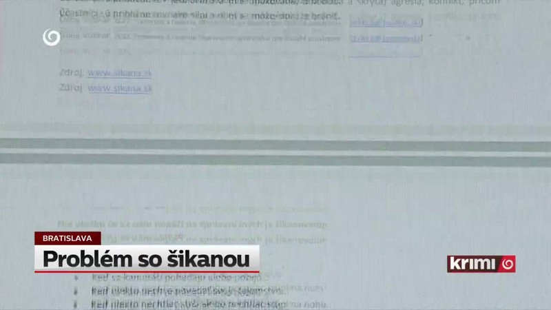 Problém so šikanou