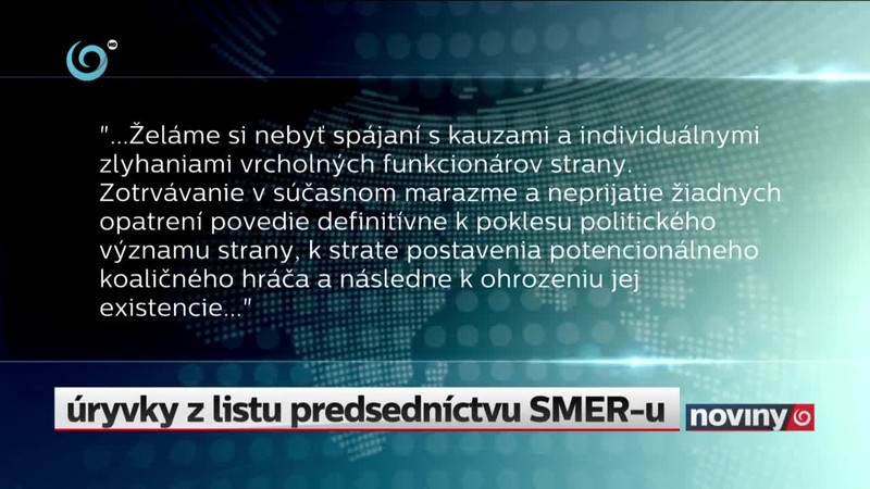 Stranícka vzbura v SMERe