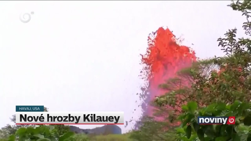Nové hrozby Kilauey