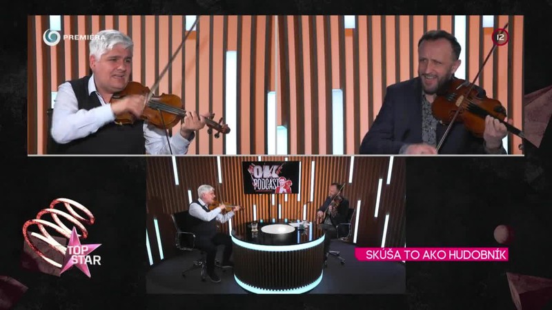 Skúša to ako hudobník