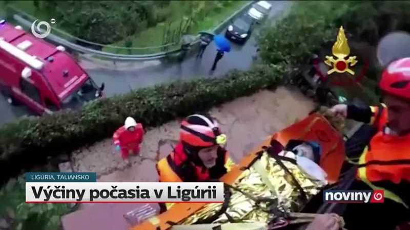 Výčiny počasia v Ligúrii