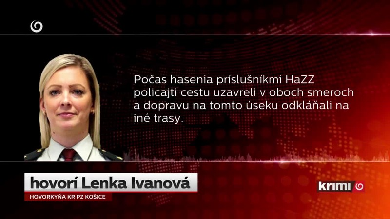 Auto vzbĺklo počas jazdy