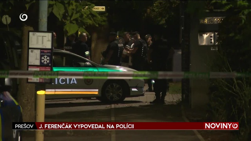 J. FERENČÁK VYPOVEDAL NA POLÍCII