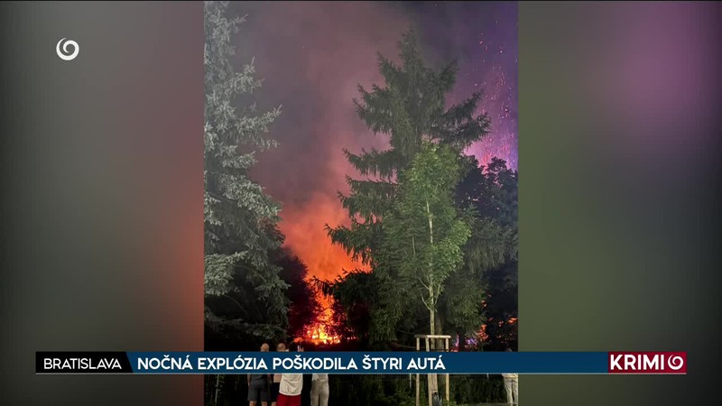 NOČNÁ EXPLÓZIA POŠKODILA ŠTYRI AUTÁ