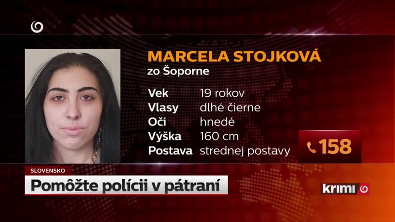 Pomôžte polícii v pátraní