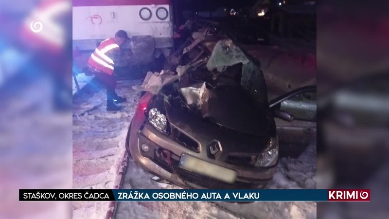 ZRÁŽKA OSOBNÉHO AUTA A VLAKU